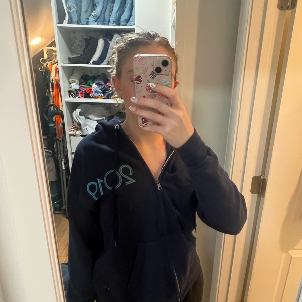 2019 Disney Navy Blue Zip-Up Hoodie